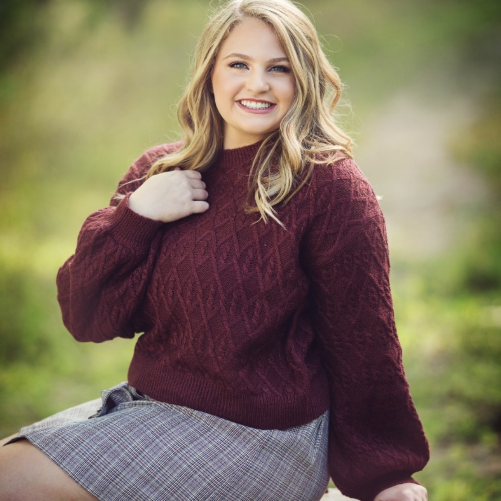 Plaid Button Skirt